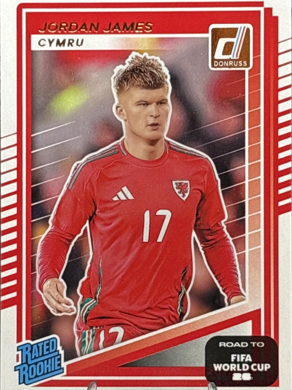 Panini Donruss Jordan James Rated Rookie Soccer Trading Card